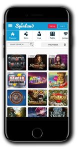 Spinland Casino Deposit match Bonus Spins