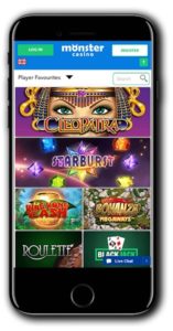 Monster Casino Mobile Bonus Spins Starburst