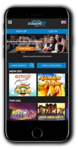 Diamond7 Casino First Deposit Free Spins Bonus