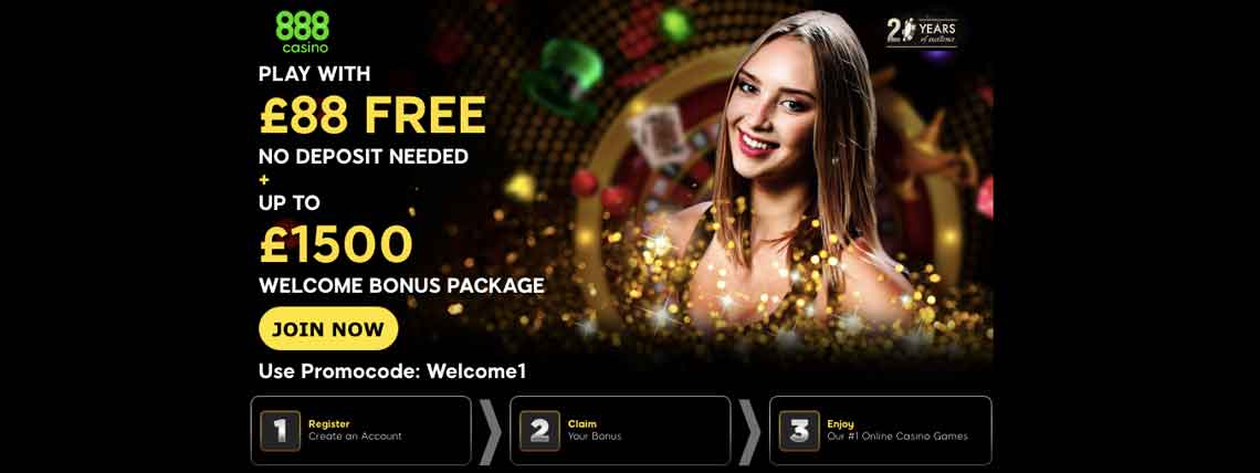 free 888 casino bonus