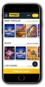 Campeon UK Casino Bonus Spins Campeon UK Casino mobile